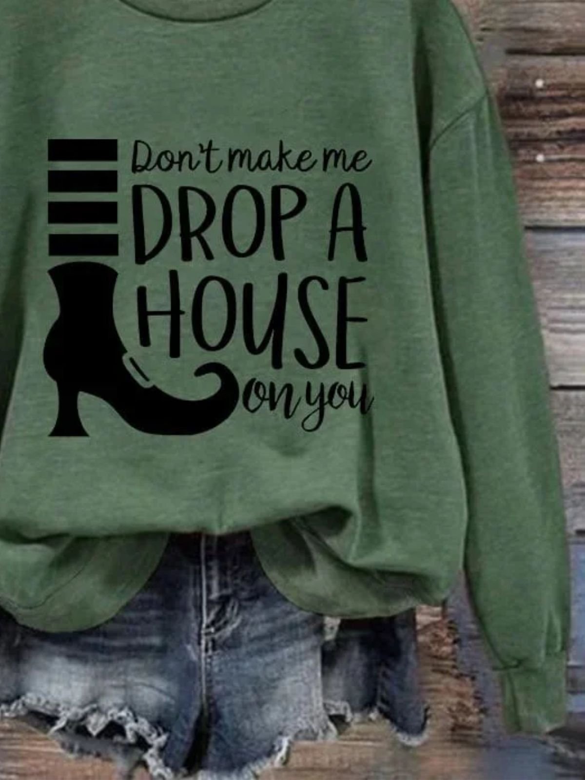 Vintage Crew Neck Halloween Sweatshirt