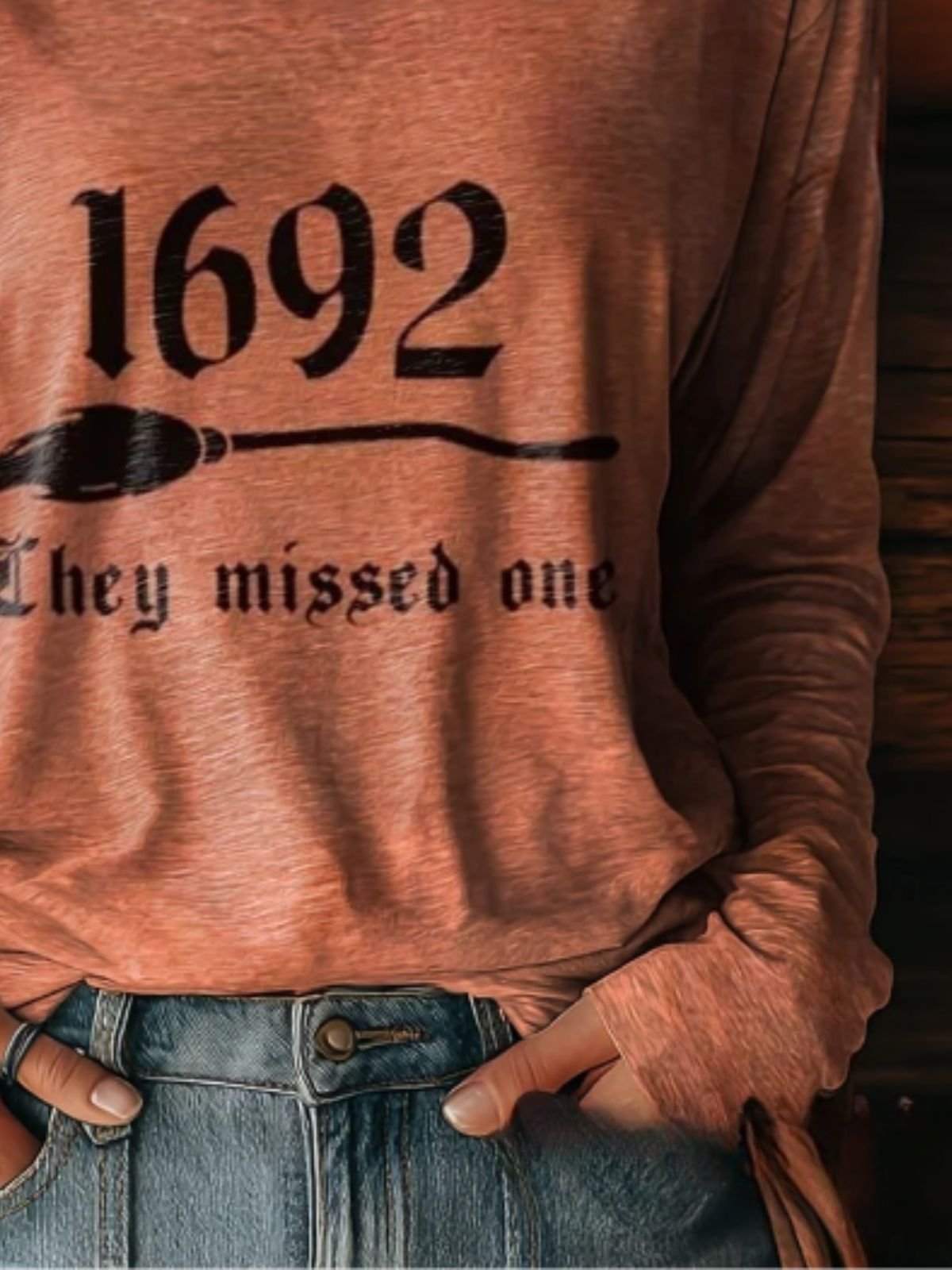 Casual Halloween Crew Neck Long Sleeve T-shirt