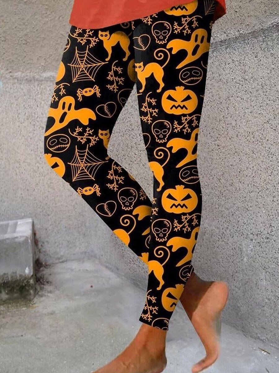 Women Halloween Vintage All Season Long Leggings