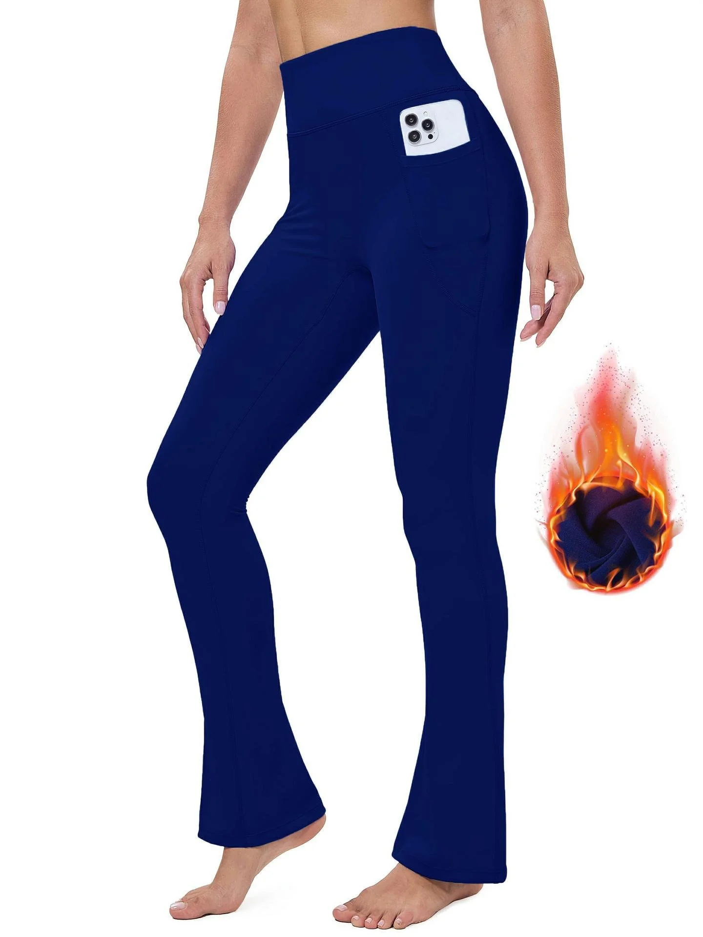 Women Plain Long Pants Casual Winter Trousers