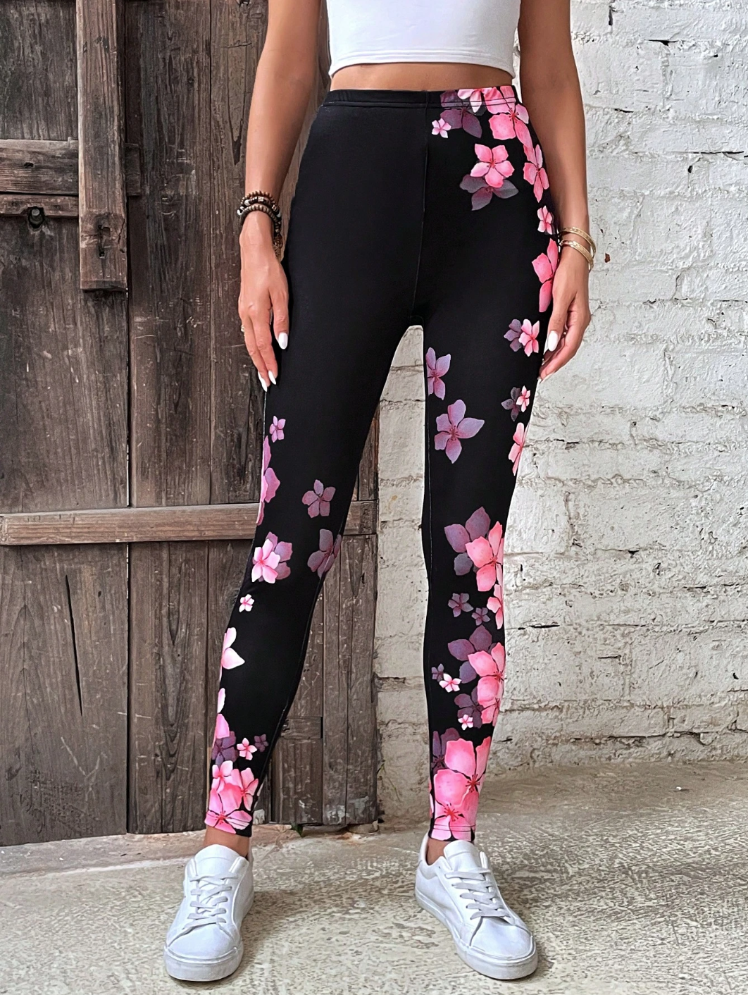 Women Floral Vintage All Season Long Leggings