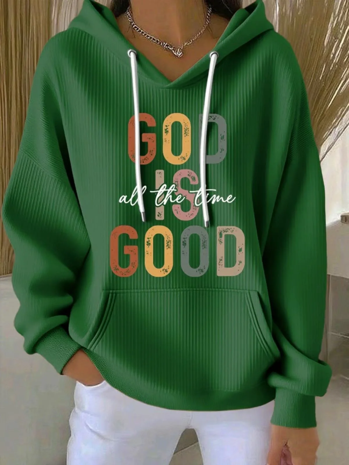 God Is Good Vintage Hooded Comfy Hoodie