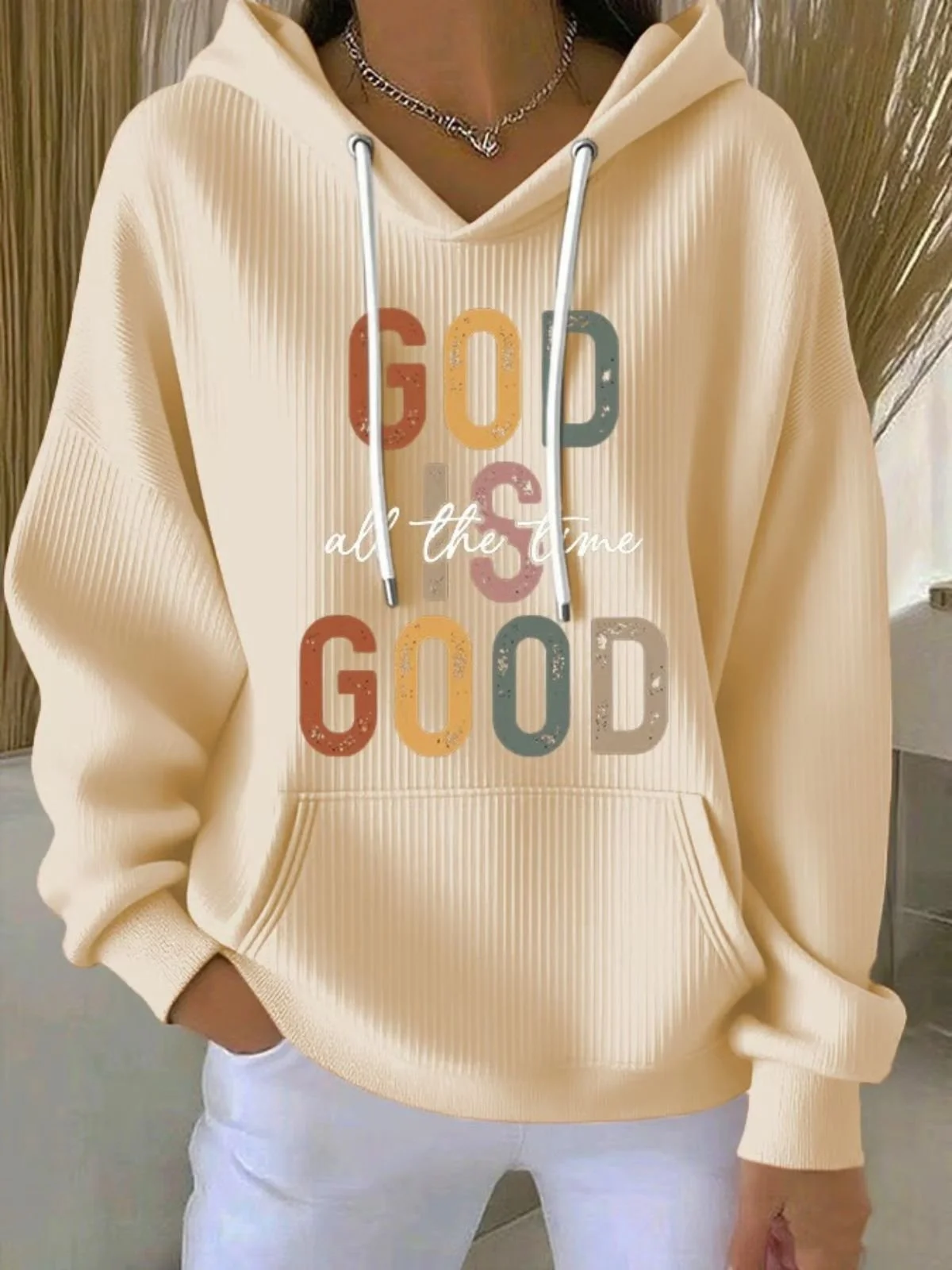 God Is Good Vintage Hooded Comfy Hoodie