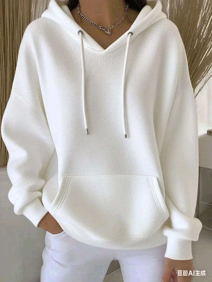 Casual Hoodie Plain Hoodie Printing