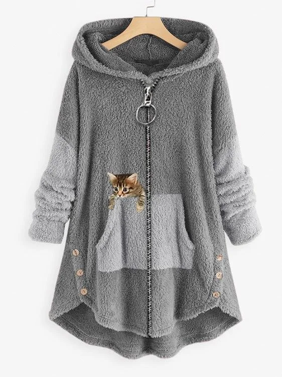 Vintage Hoodie Multicolor Block Hoodie