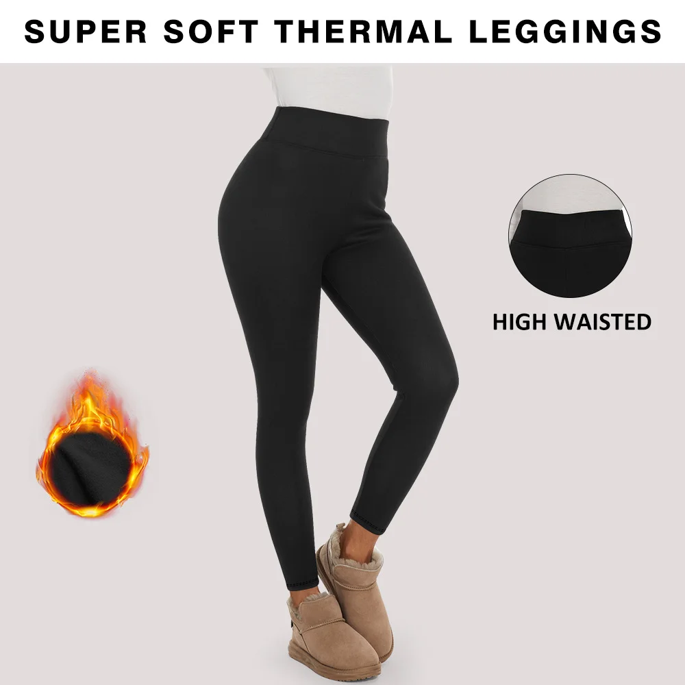 Women Plain Casual Winter Ankle Pants Leggings