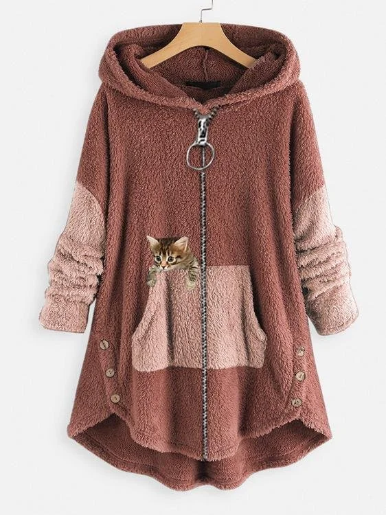 Vintage Hoodie Multicolor Block Hoodie