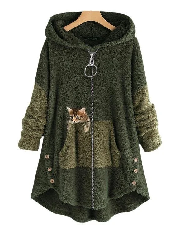 Vintage Hoodie Multicolor Block Hoodie