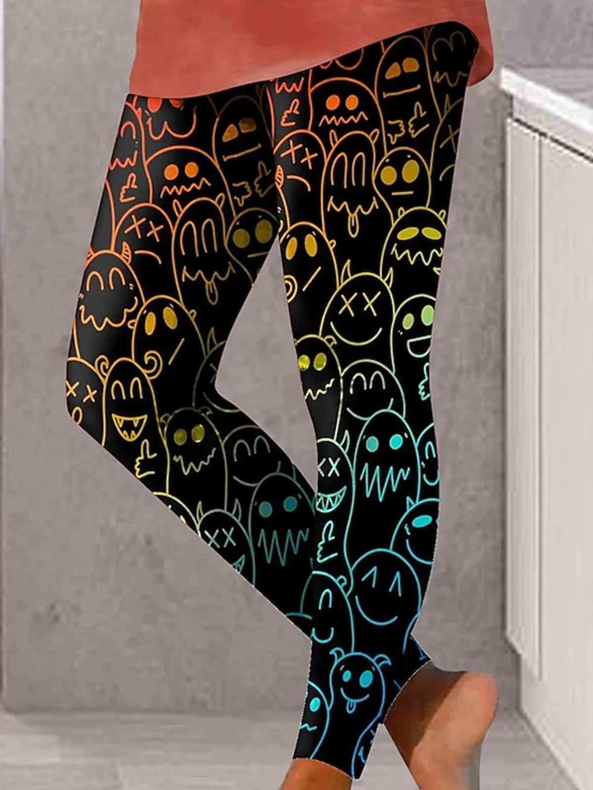 Women Halloween Casual All Season Long Leggings