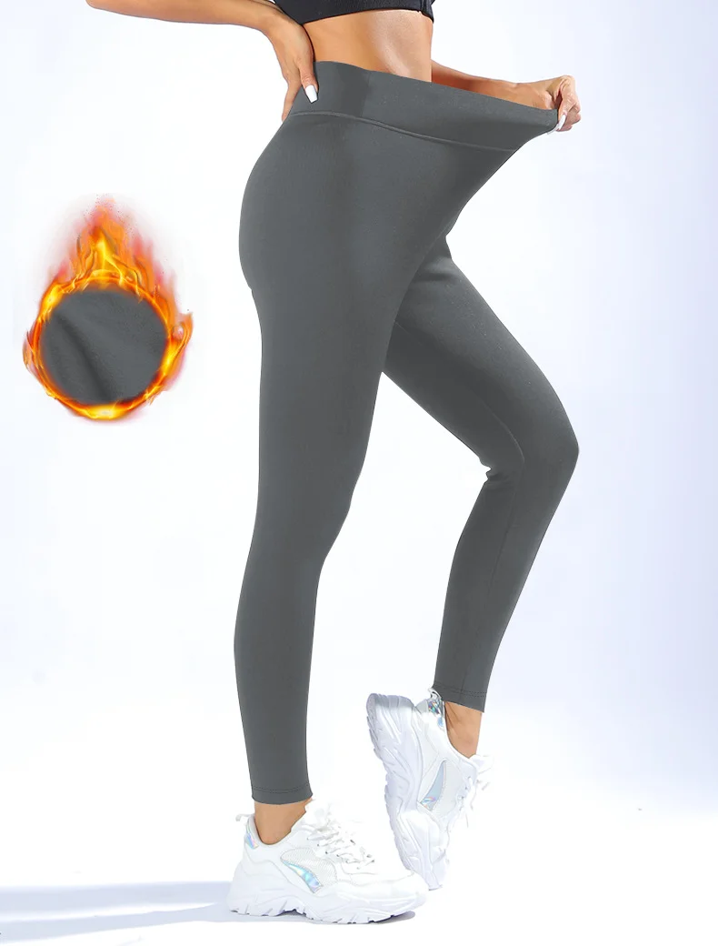 Women Plain Casual Winter Ankle Pants Leggings