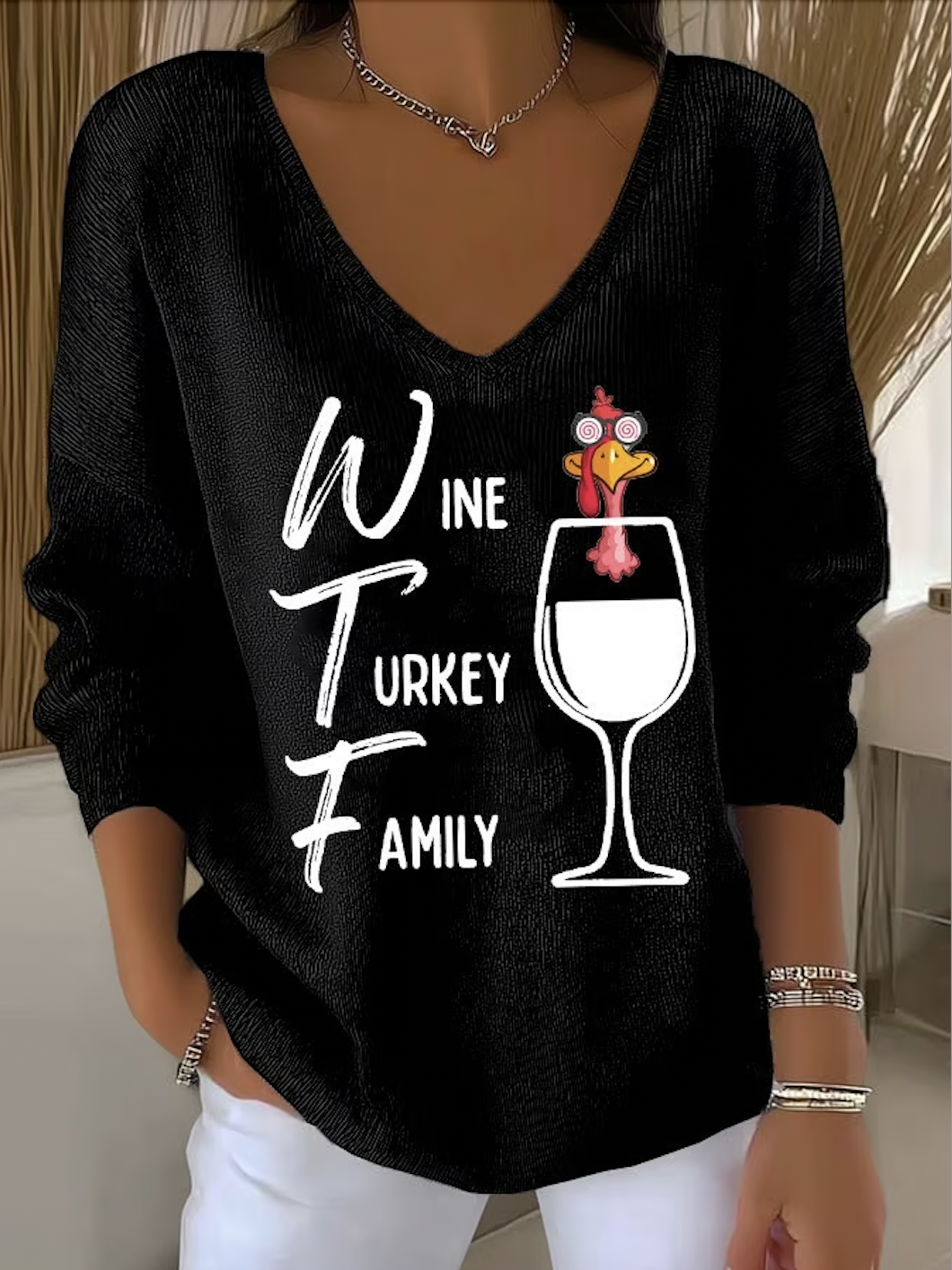 Women Cotton Animal Long Sleeve Comfy Casual Sweater