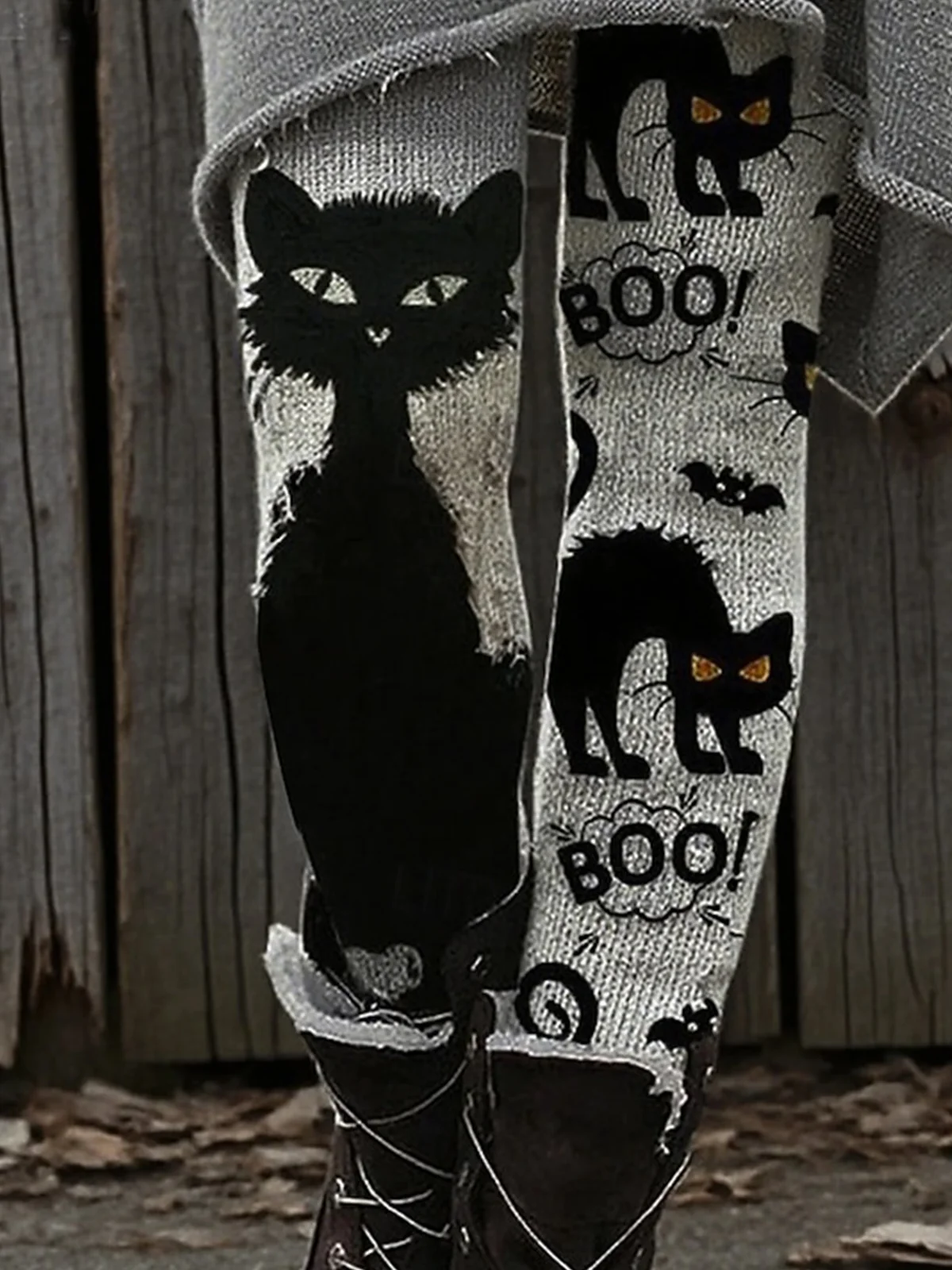 Women Cat Vintage All Season Long Leggings