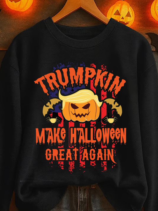 Casual Crew Neck Text Letters Sweatshirt Printing