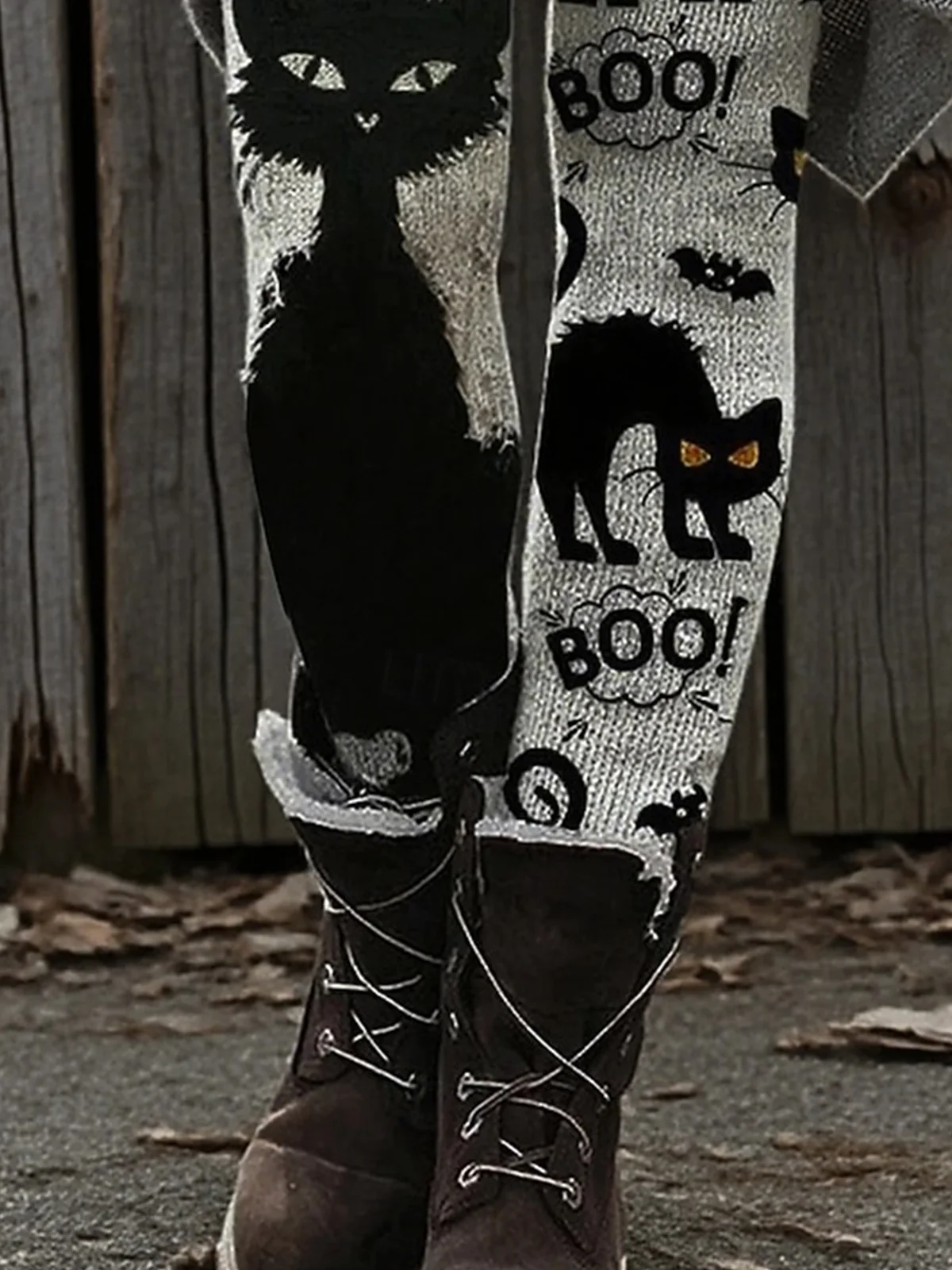 Women Cat Vintage All Season Long Leggings
