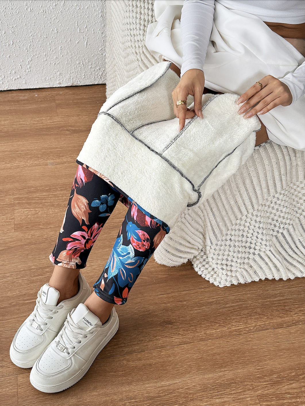 Women Floral Casual Winter Long Leggings