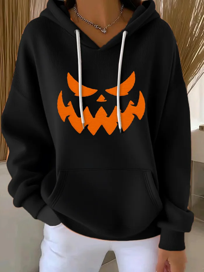 Casual Hoodie Halloween (pumpkin) Hoodie Printing