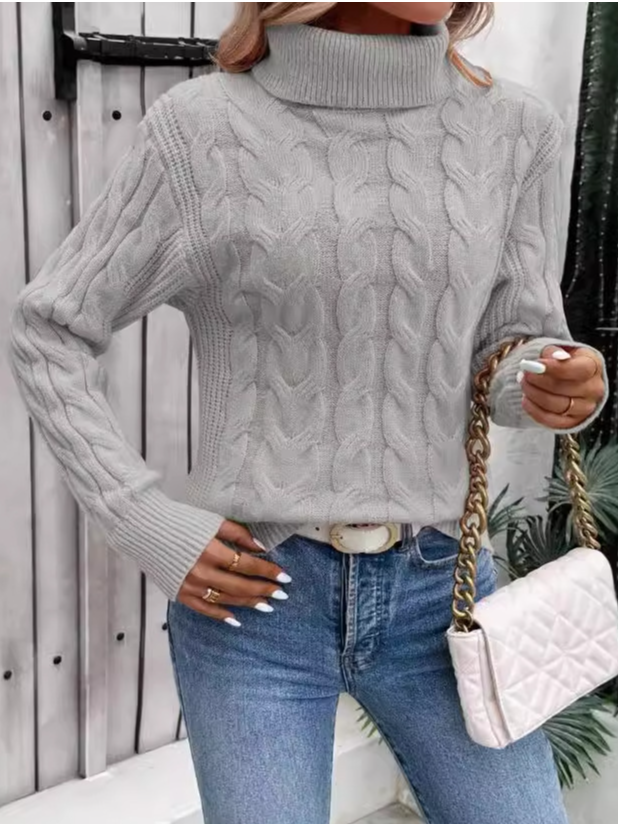 Women Plain Long Sleeve Comfy Casual Sweater