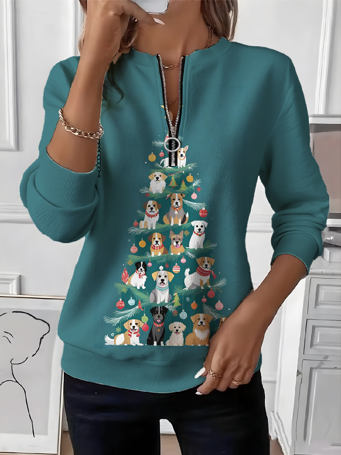 Vintage Crew Neck Christmas Sweatshirt
