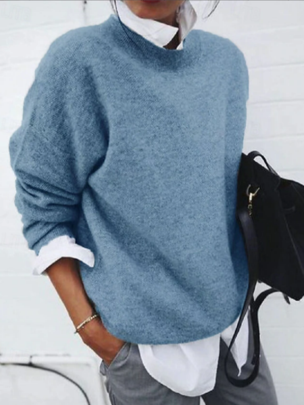 Women Plain Long Sleeve Comfy Casual Printing Sweater