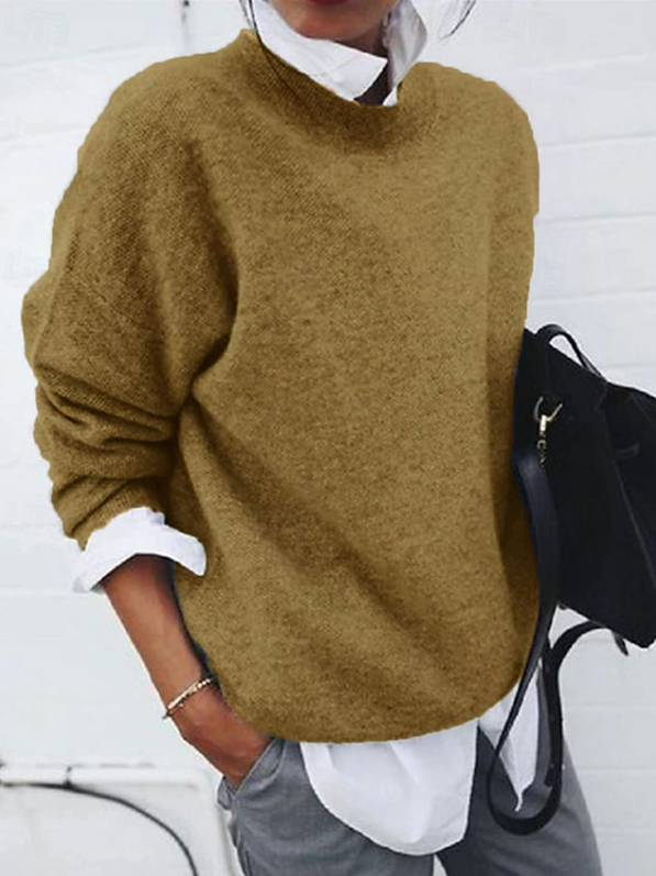 Women Plain Long Sleeve Comfy Casual Printing Sweater