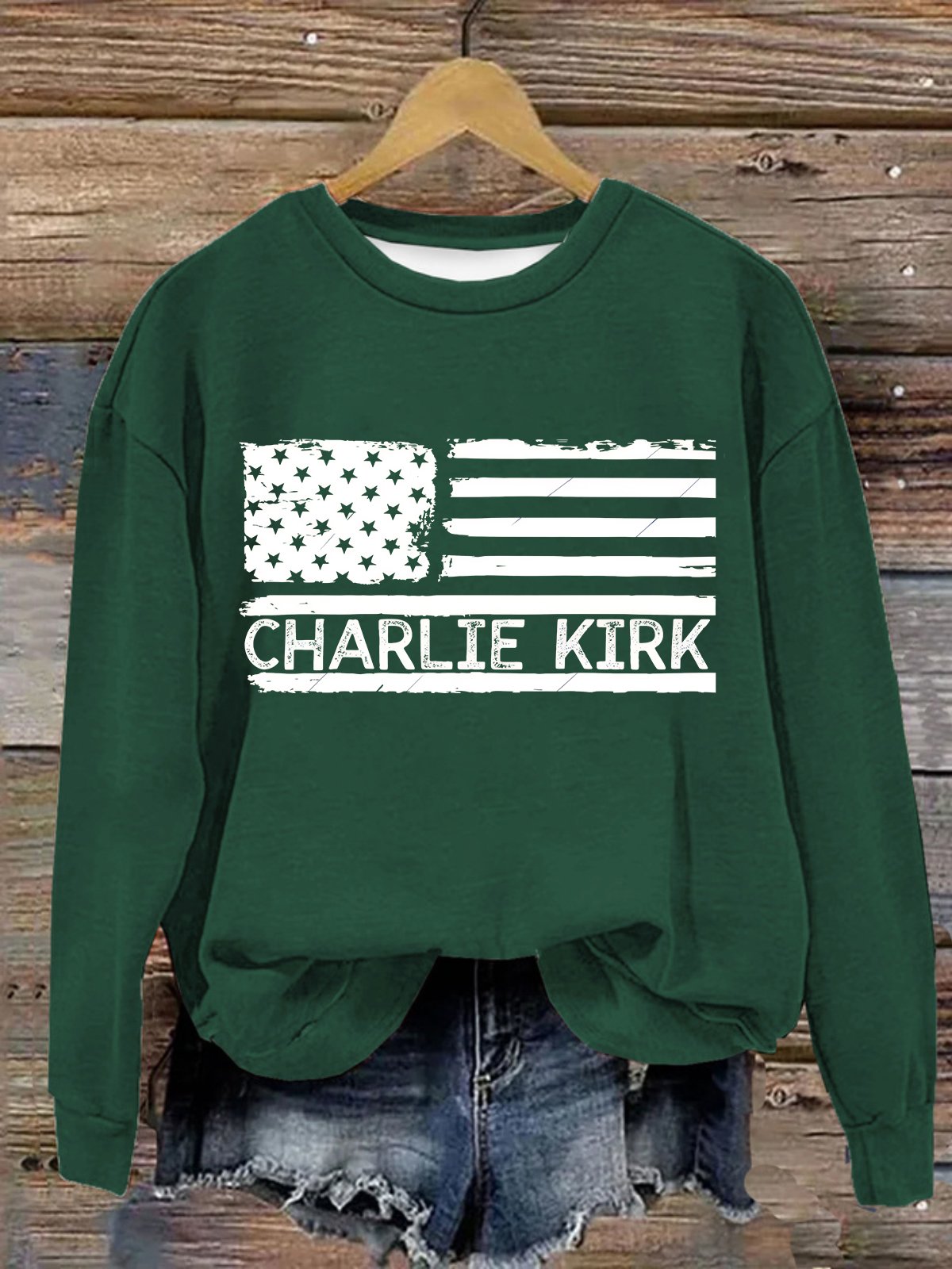 Casual Crew Neck Text Letters Sweatshirt