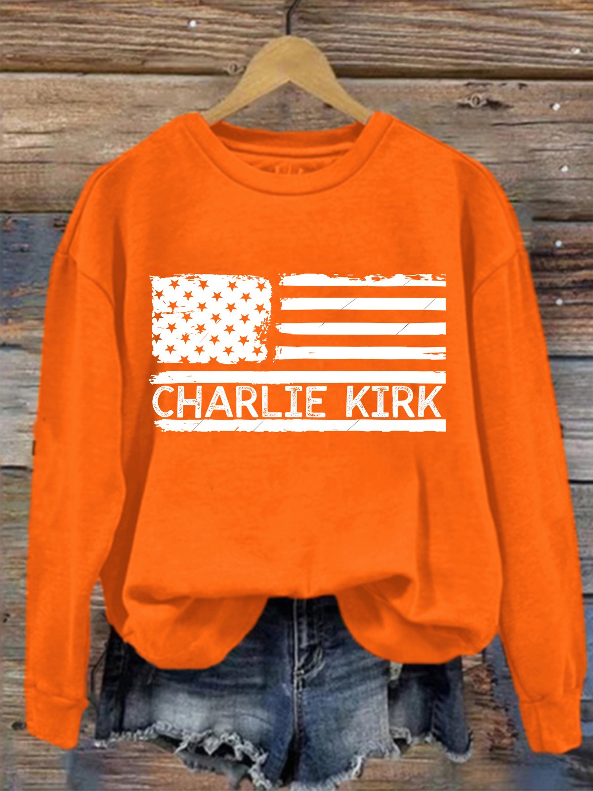 Casual Crew Neck Text Letters Sweatshirt