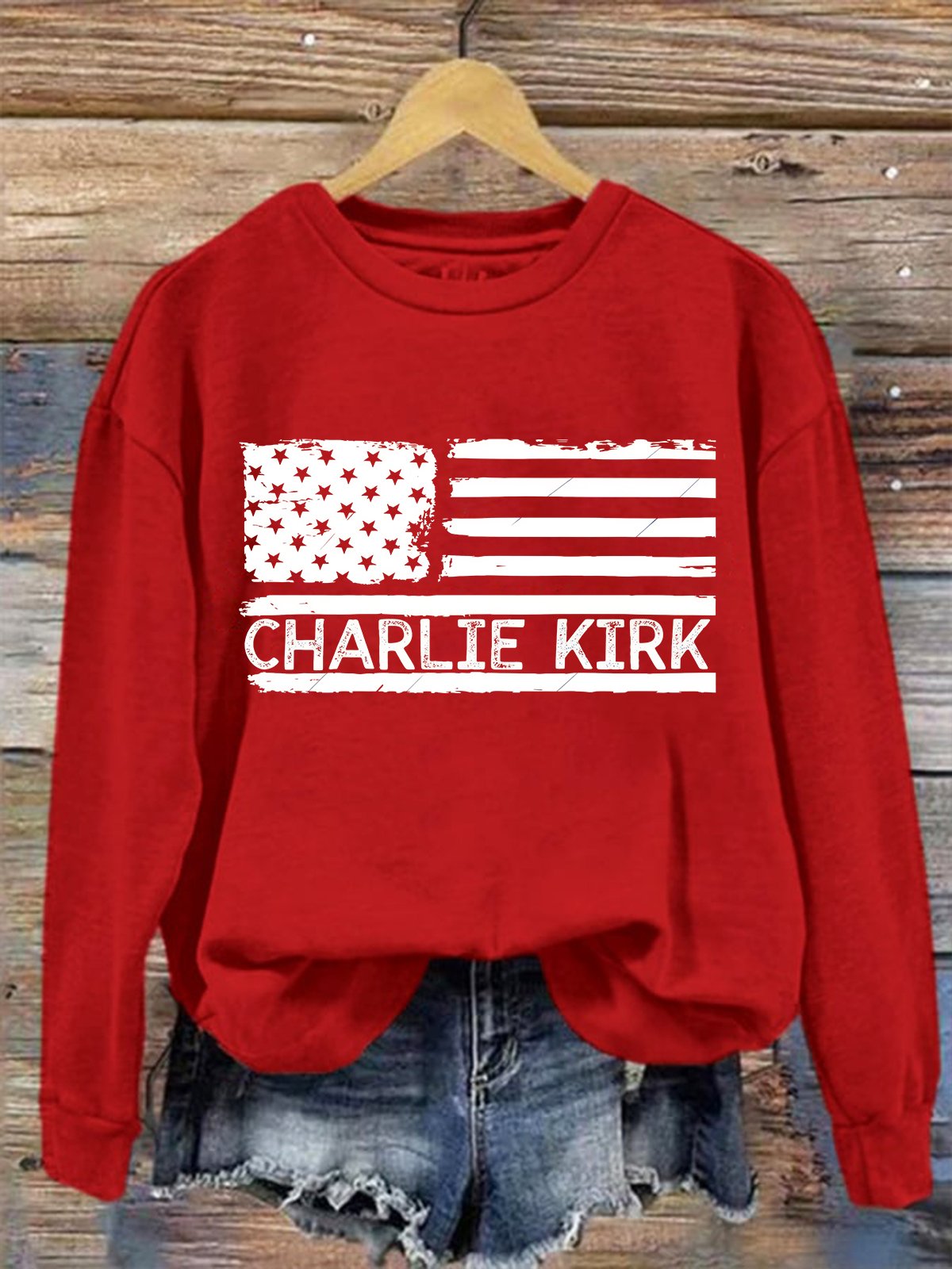 Casual Crew Neck Text Letters Sweatshirt