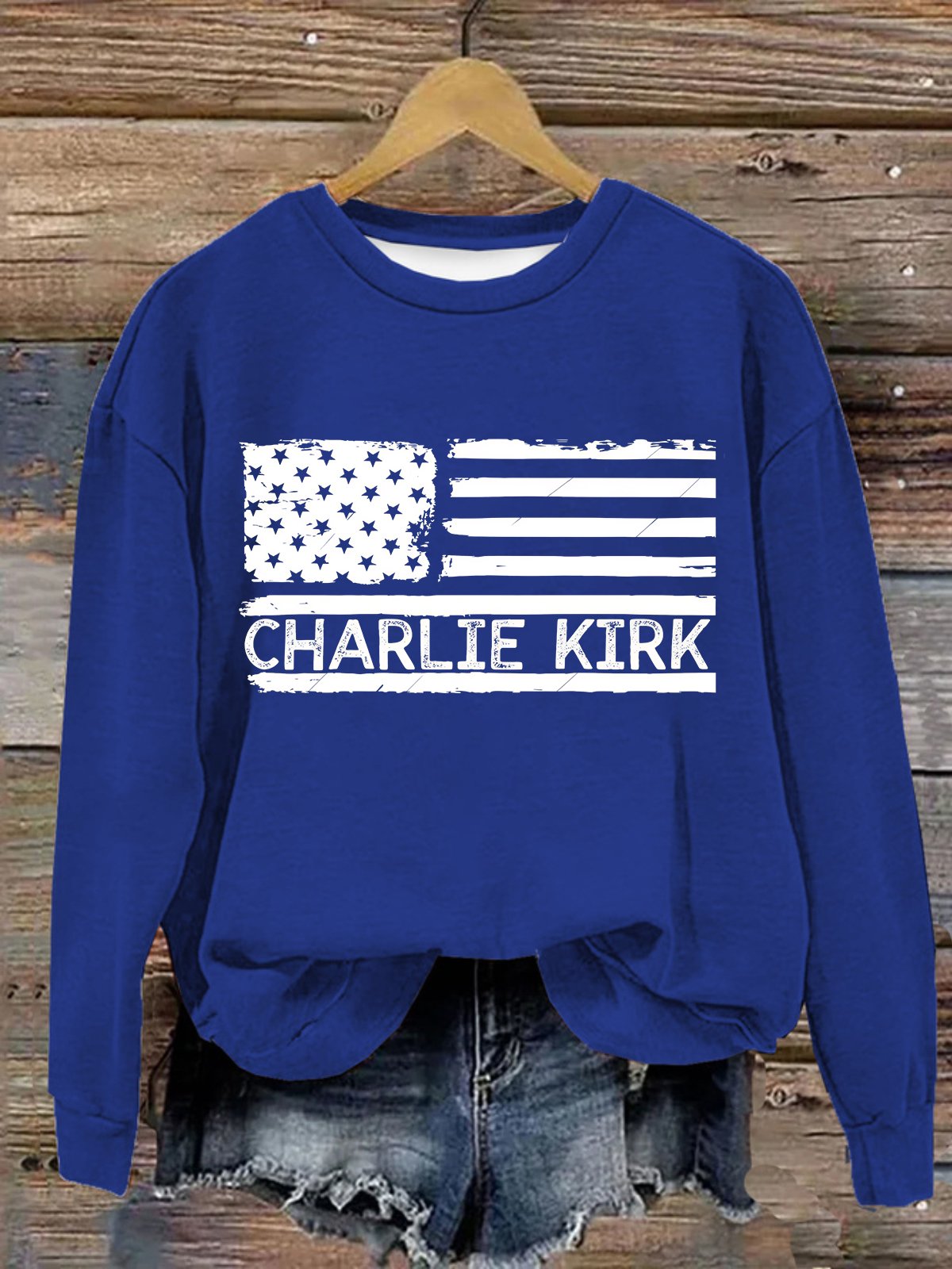 Casual Crew Neck Text Letters Sweatshirt