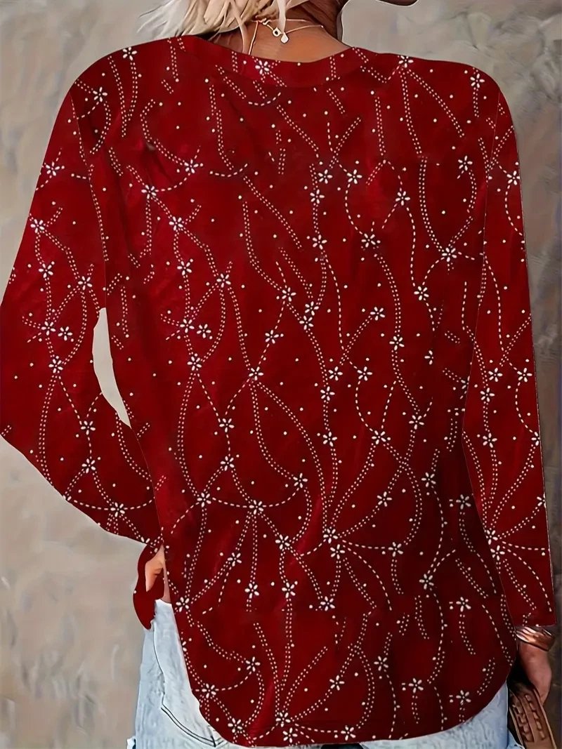 Vintage Striped Crew Neck Long Sleeve T-shirt