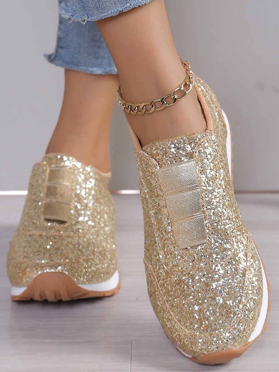 Casual Plain Breathable Slip On Flat Heel Shallow Shoes Split Joint