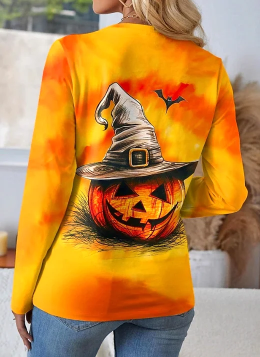 Casual Animal Crew Neck Long Sleeve T-shirt