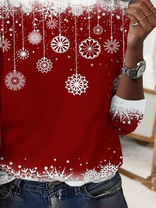 Vintage Ombre Crew Neck Long Sleeve T-shirt