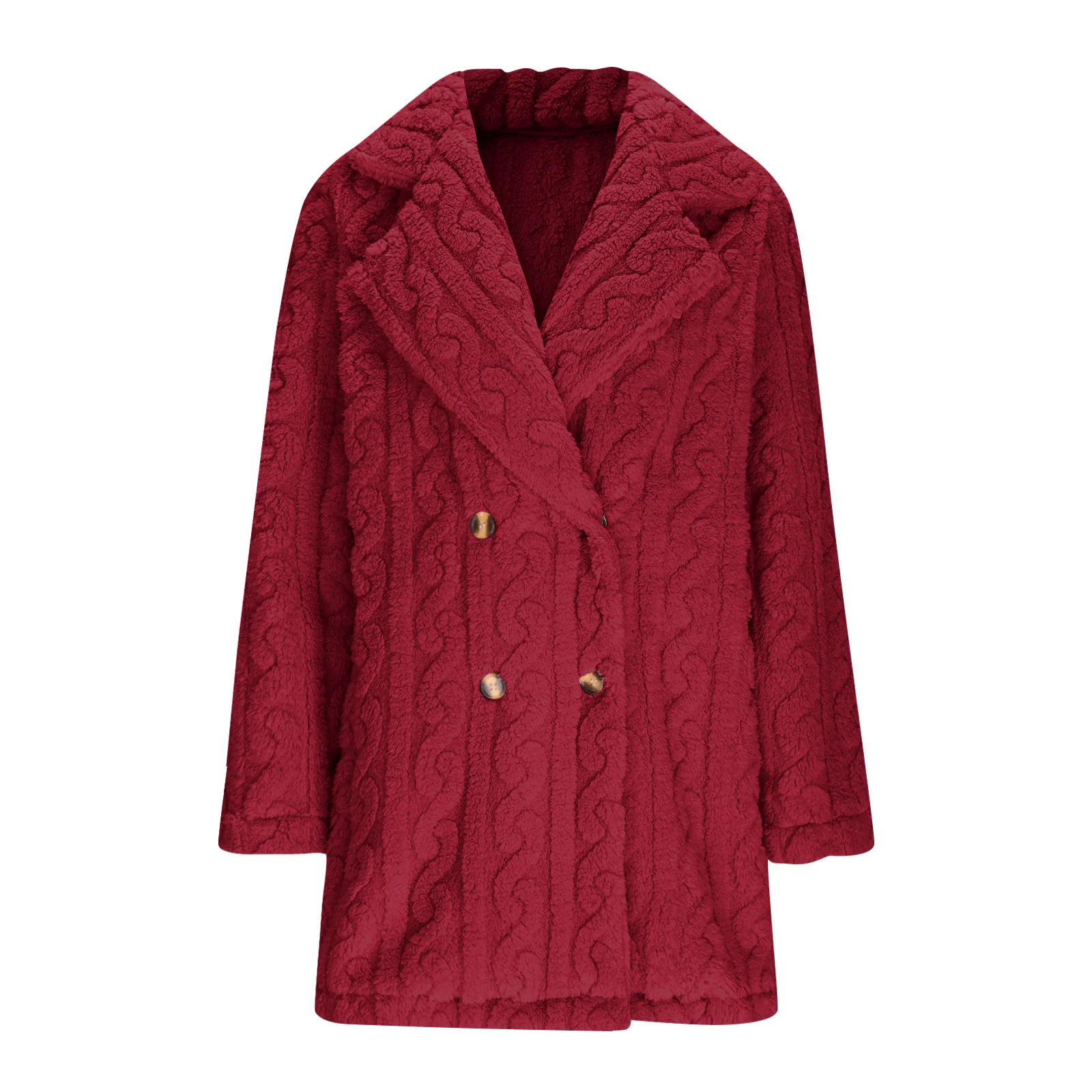 Women Winter Outerwear Casual Plain Long Sleeve Jacket