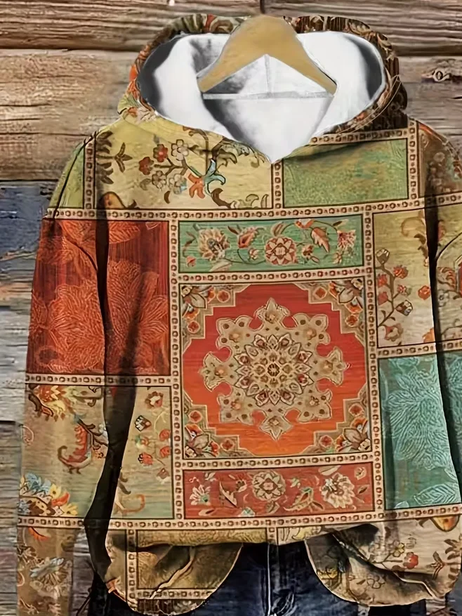 Casual Hoodie Ethnic Hoodie Printing