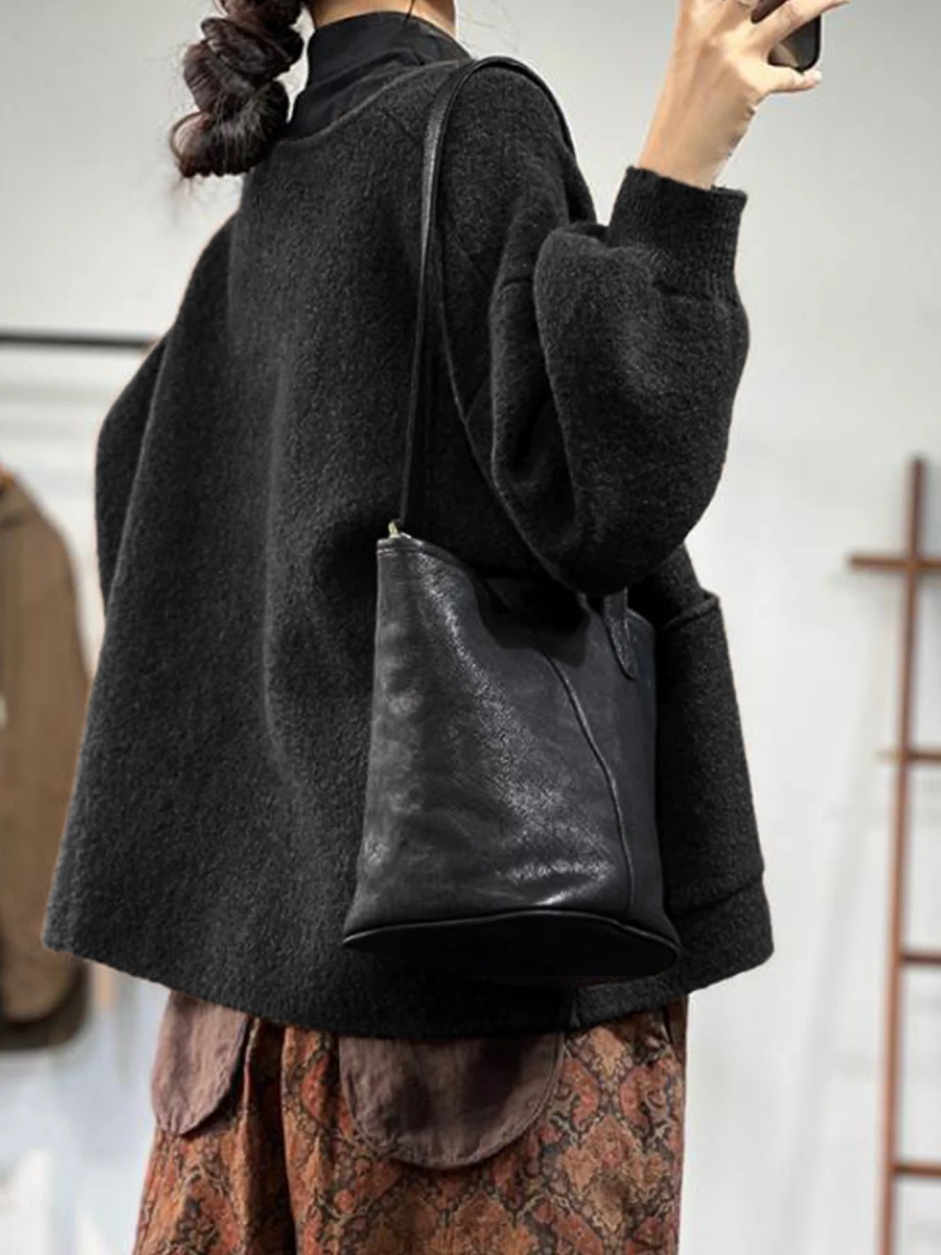 Women Multicolor Block Long Sleeve Comfy Vintage Cardigan