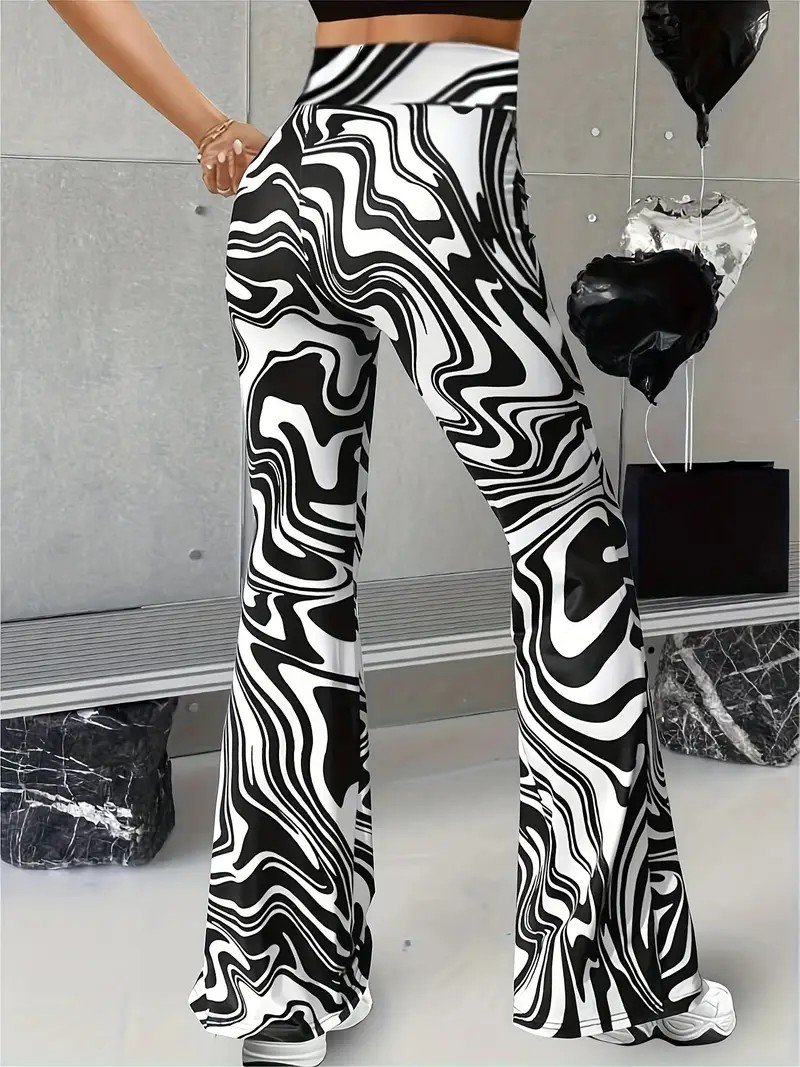 Women Striped Long Pants Casual Spring/Fall Trousers