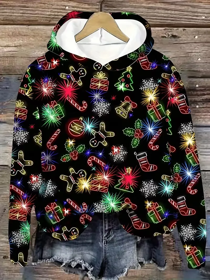 Casual Hoodie Christmas Hoodie Printing