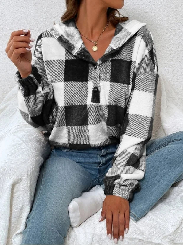 Vintage Hoodie Geometric Sweatshirt Printing