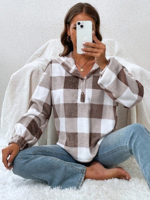 Vintage Hoodie Geometric Sweatshirt Printing