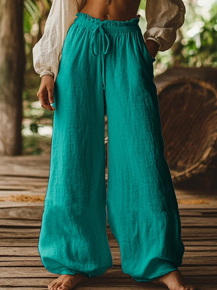 Women Plain Long Pants Casual Spring/Fall Trousers