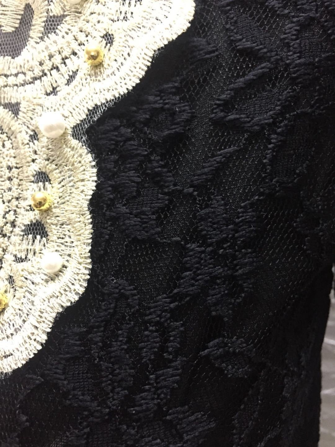 Vintage Floral Stand Collar Long Sleeve T-shirt