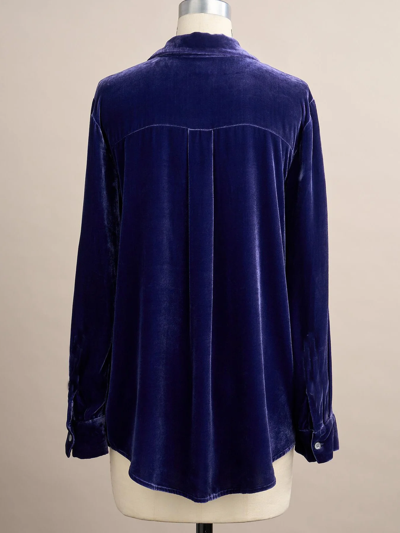 Shawl Collar Half Sleeve Plain Split Joint Regular Micro-Elasticity Loose Western Shirt Shirt For Women