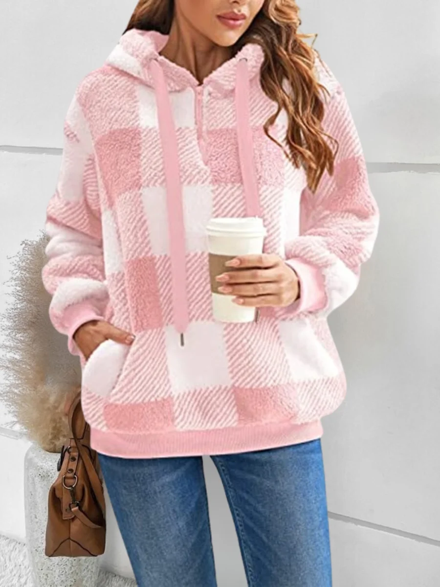 Vintage Hoodie Color Block Sweatshirt Printing