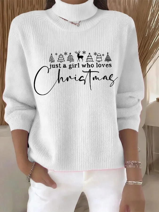 Women Christmas Long Sleeve Comfy Vintage Sweater