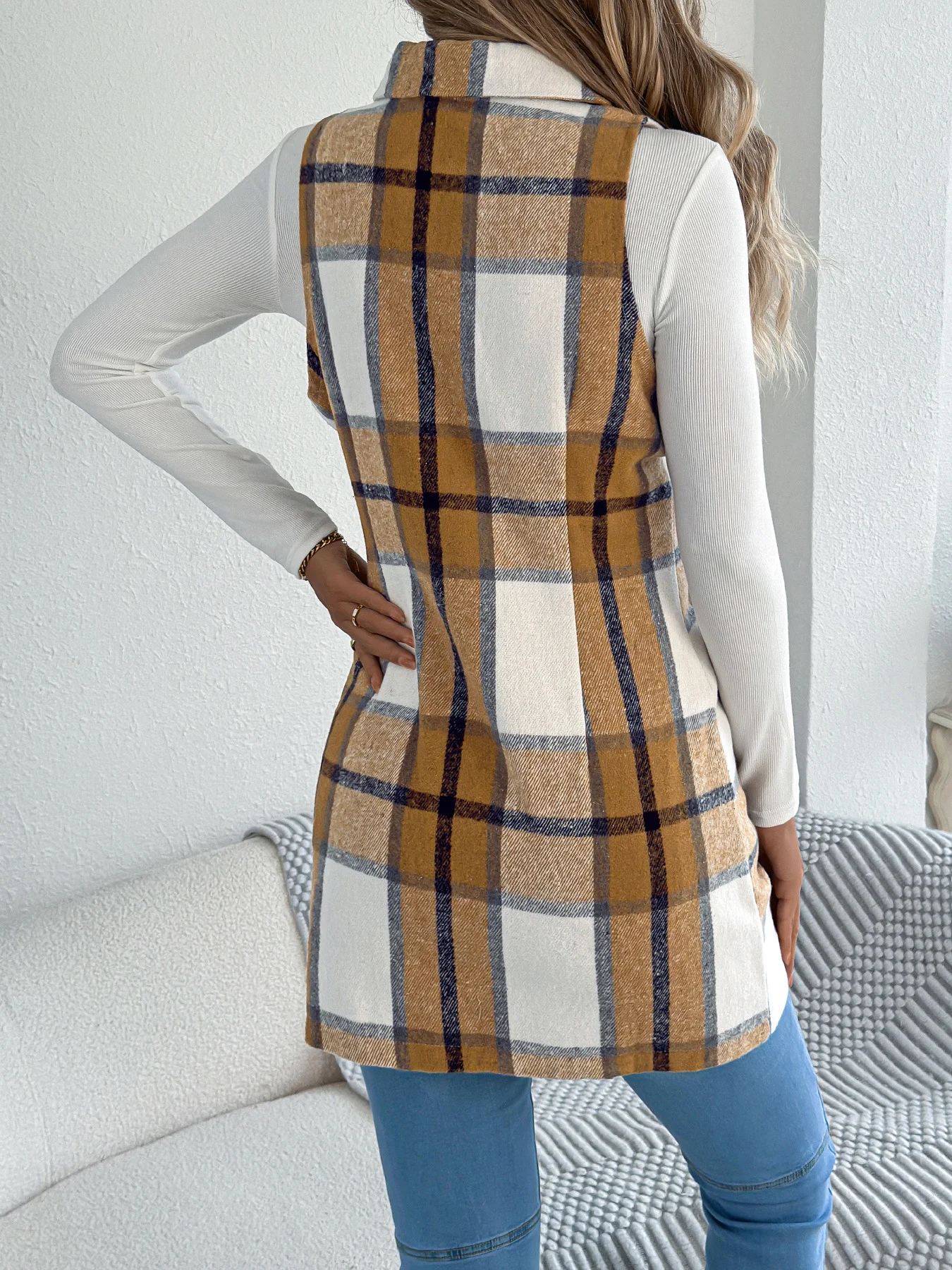 Geometric Casual Vest