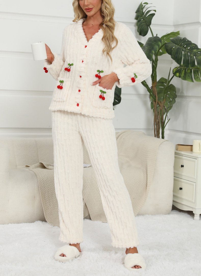 Women Plain Two-Piece Set Daily Long Sleeve Casual Spring/Fall Top With Pants Matching Set