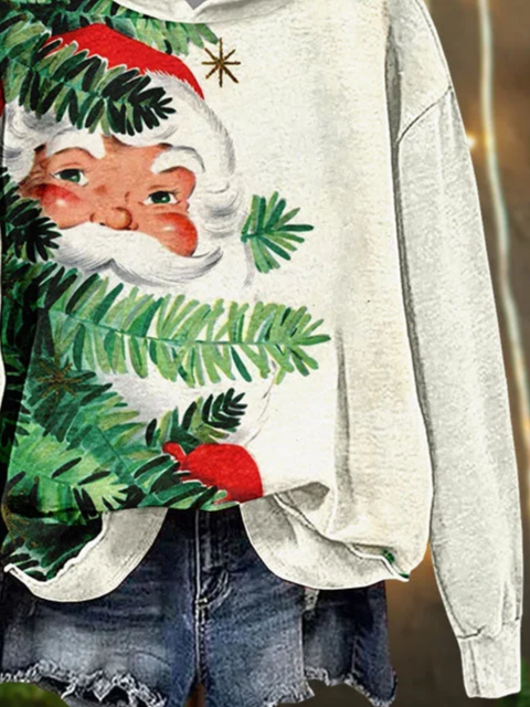 Casual Hoodie Santa Claus Hoodie Printing