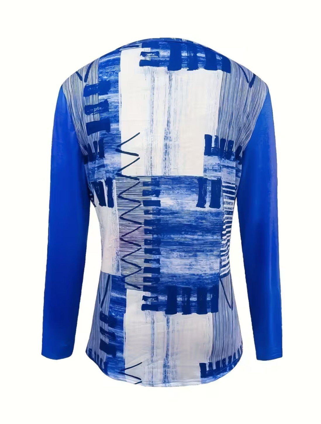 Casual Geometric Long Sleeve T-shirt