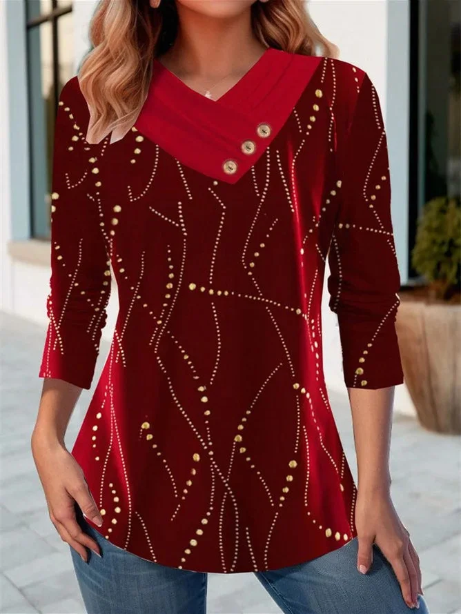 Casual Christmas Long Sleeve T-shirt