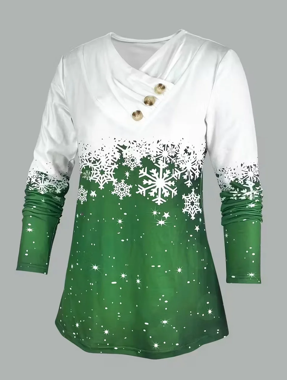 Casual Christmas Long Sleeve T-shirt